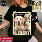 Custom Retro Polaroid Style Dog Photo Shirt