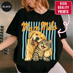 Custom Groovy Dog Name Shirt, Retro 70s Psychedelic Style