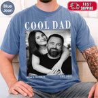 Cool Dad Custom Photo Shirt, Personalized Dad Gift from Daughter Son