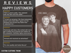 Custom Photo Cool Dad Est Year Shirt