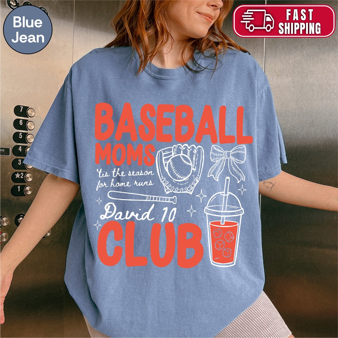 Custom Baseball Mom Club Shirt, Retro Baseball Doodle Style