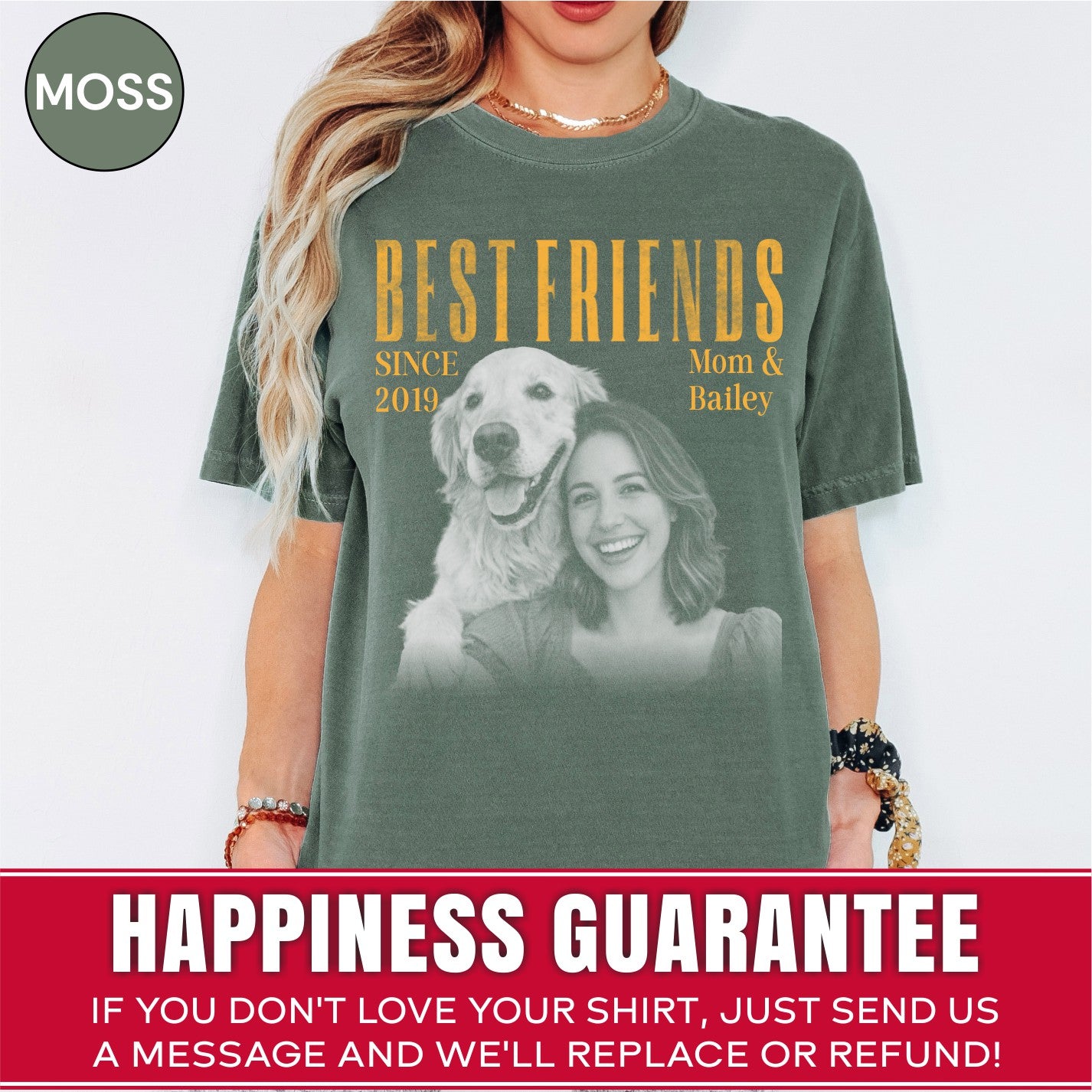 Custom Dog Photo Shirt for Dog Mom