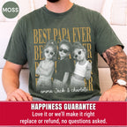 Custom Best Papa Ever Bootleg Style Shirt