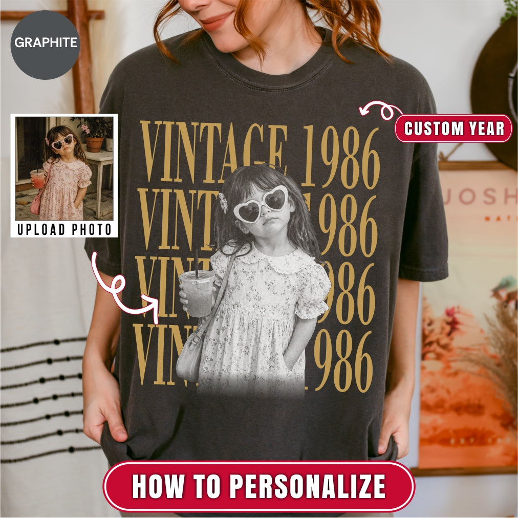 Custom Vintage 1986 40th Birthday Bootleg Style Shirt