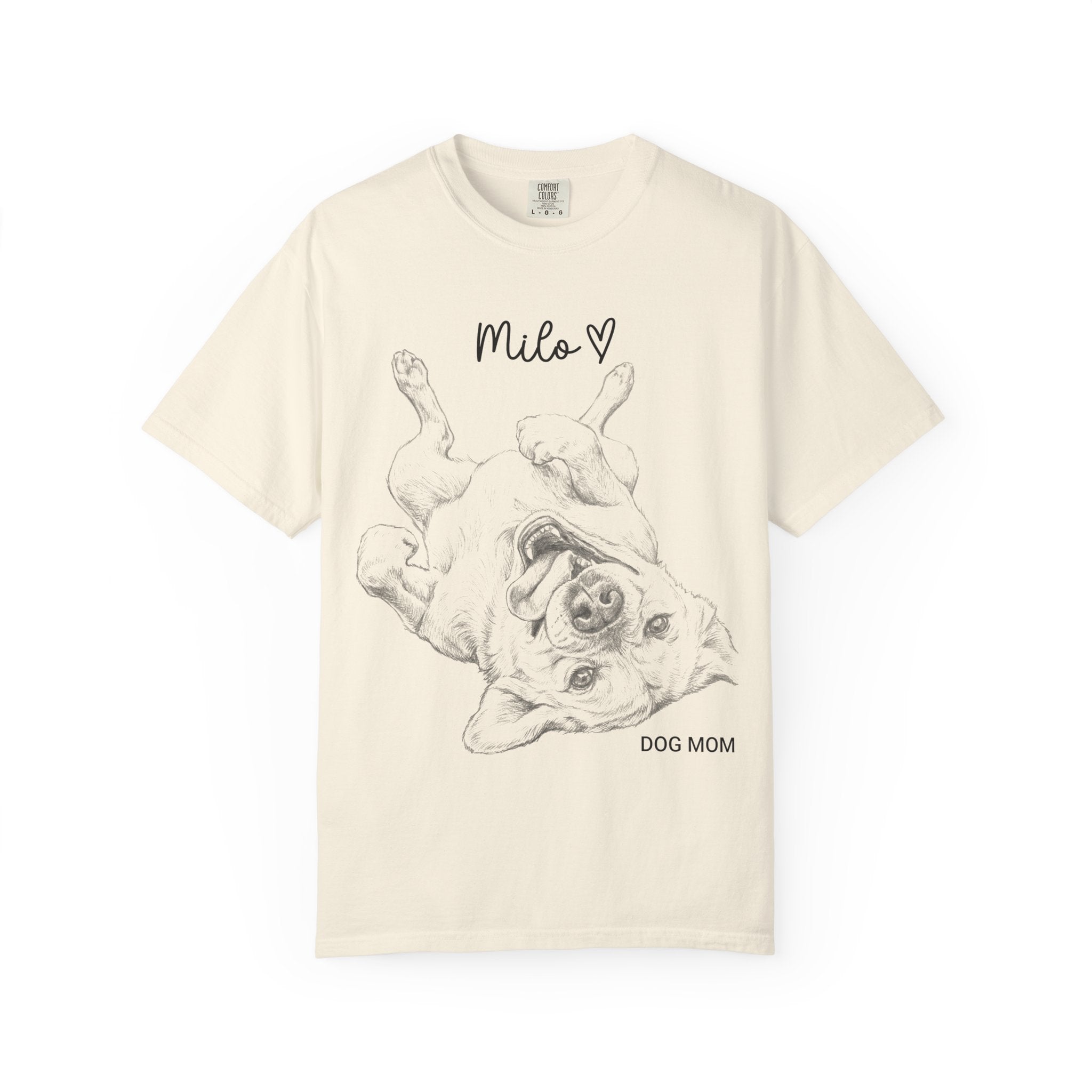 Custom Dog Drawing Shirt for Dog Mom
