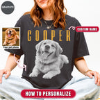 Custom Vintage 90s Dog Portrait Shirts, Bold Portrait Style