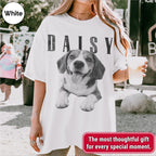 Custom Vintage 90s Dog Portrait Shirts, Bold Portrait Style