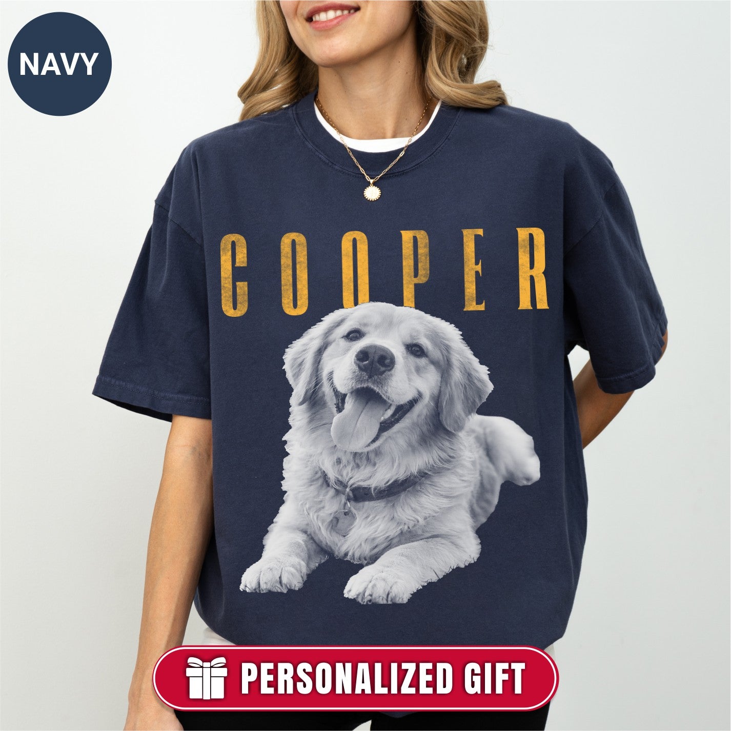 Custom Vintage 90s Dog Portrait Shirts, Bold Portrait Style