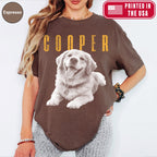 Custom Vintage 90s Dog Portrait Shirts, Bold Portrait Style