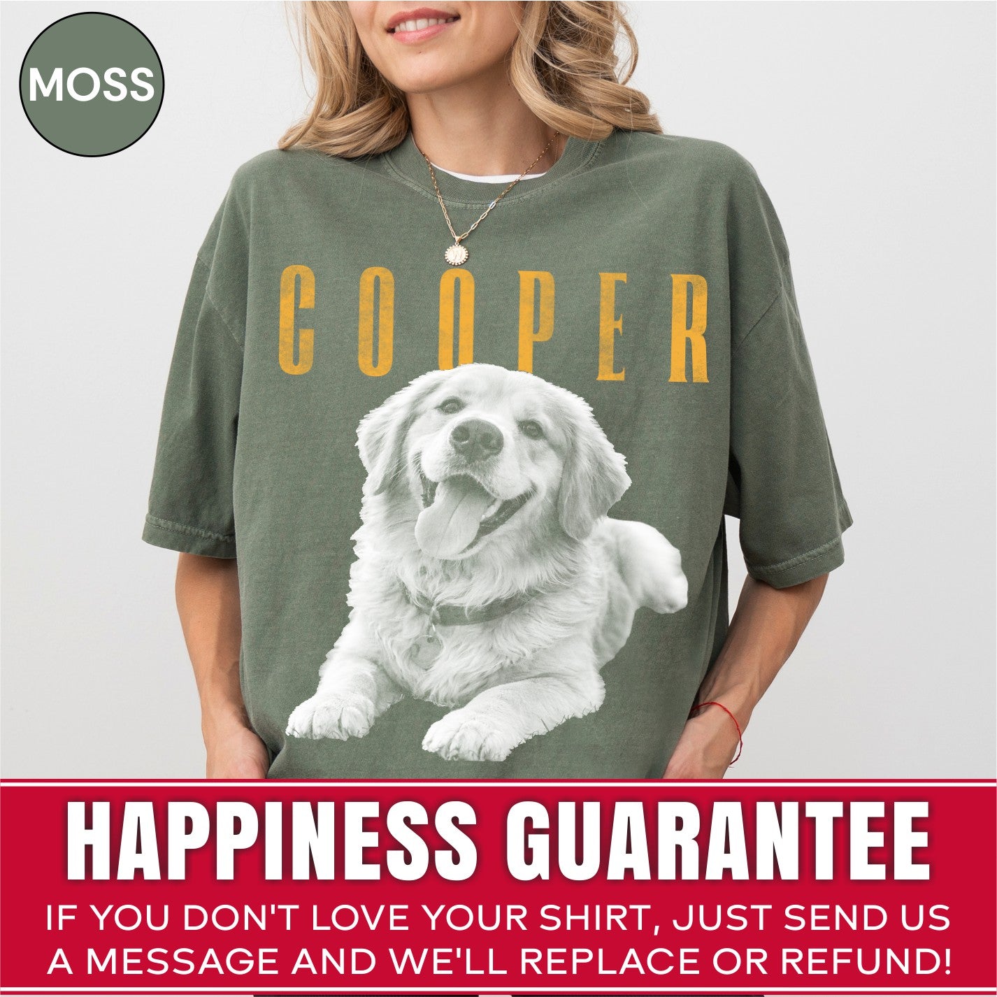Custom Vintage 90s Dog Portrait Shirts, Bold Portrait Style