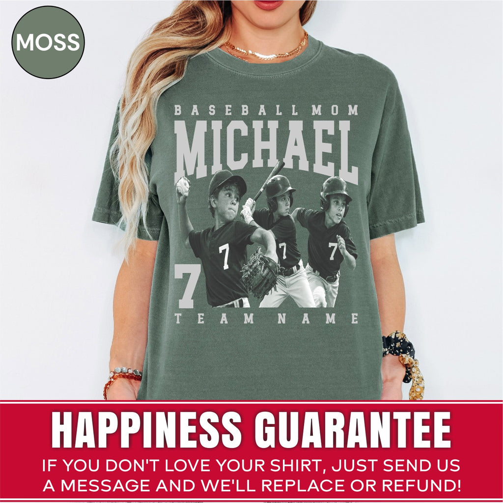 Baseball Mom Custom Photo Shirt
