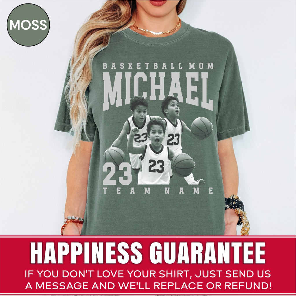Basketball Mom Custom Photo Shirt
