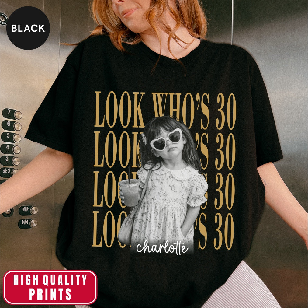 Custom Look Who's 40 Bootleg Style Shirt