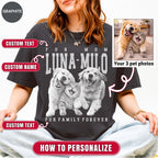 Custom Pet Photo Shirt for Fur Mom