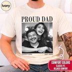 Custom Photo Proud Dad Shirt, Personalized Dad Gift from Daughter