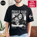 Custom Photo Proud Dad Shirt, Personalized Dad Gift from Daughter