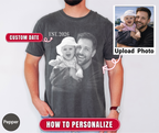 New Dad Est 2026 Shirt - Custom Dad Photo Tshirt