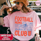 Custom Football Mom Club Shirt, Retro Football Doodle Style