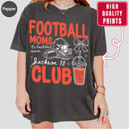 Custom Football Mom Club Shirt, Retro Football Doodle Style