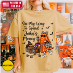 Personalized Funny Wife Halloween Shopping Humor Shirts