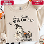 Personalized Funny Shopping Ghost Halloween Sweatshirt