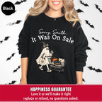 Personalized Funny Shopping Ghost Halloween Sweatshirt