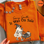 Personalized Funny Shopping Ghost Halloween Sweatshirt