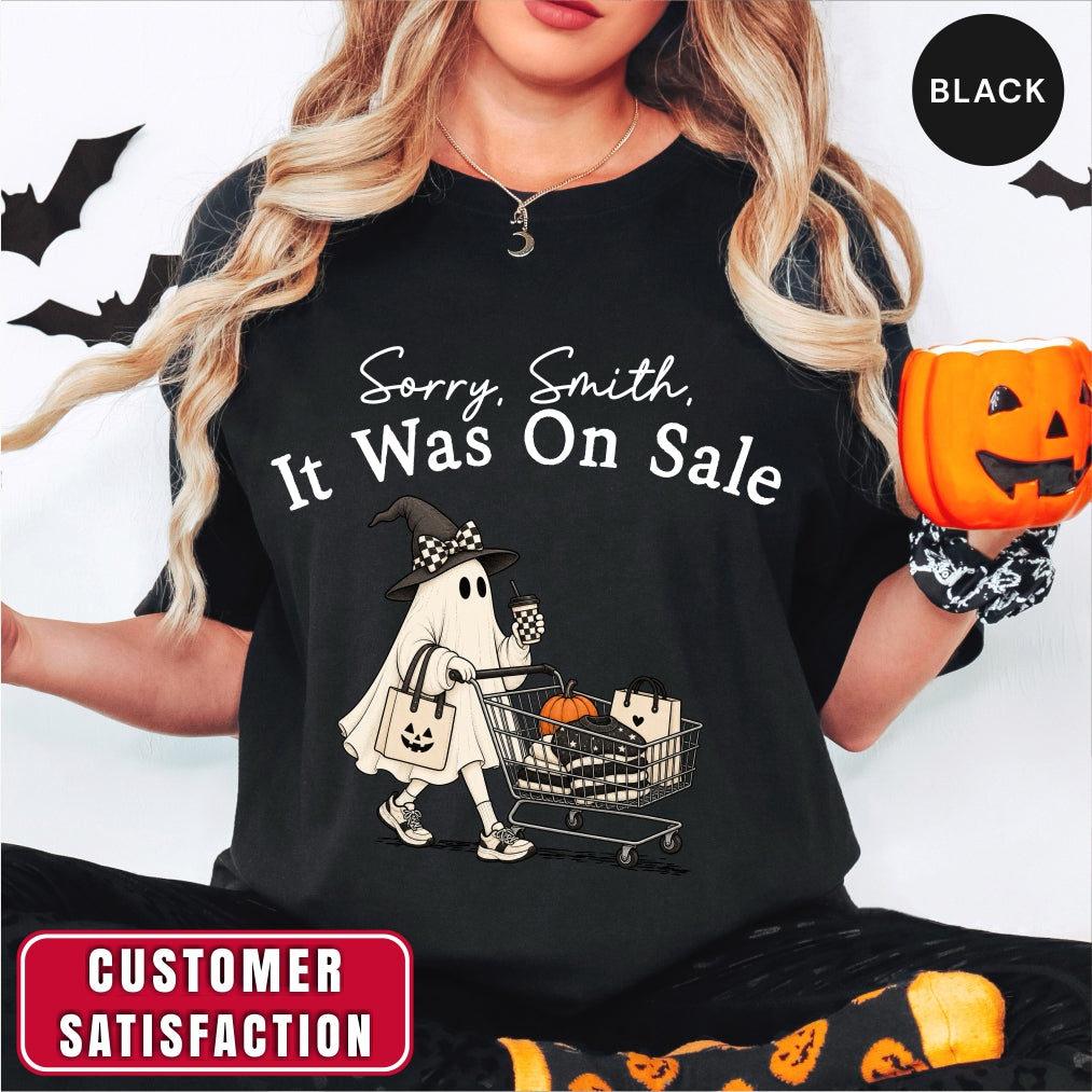 Personalized Funny Shopping Ghost Halloween T-Shirt