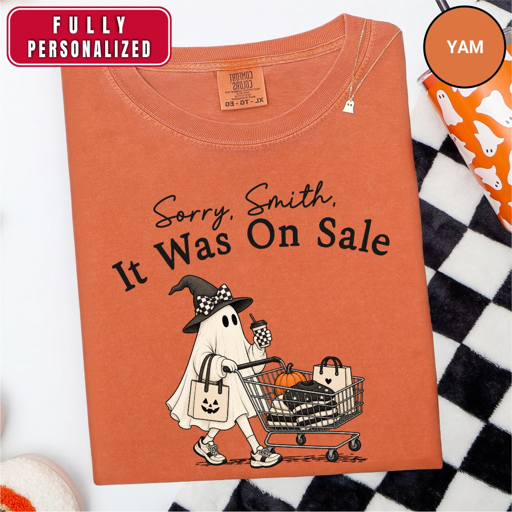 Personalized Funny Shopping Ghost Halloween T-Shirt