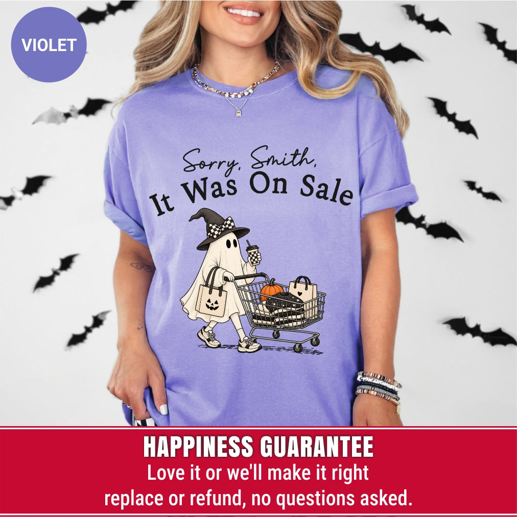 Personalized Funny Shopping Ghost Halloween T-Shirt