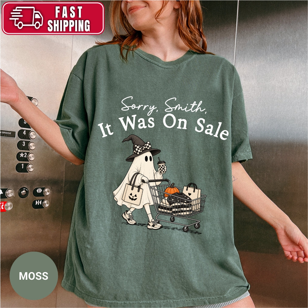 Personalized Funny Shopping Ghost Halloween T-Shirt