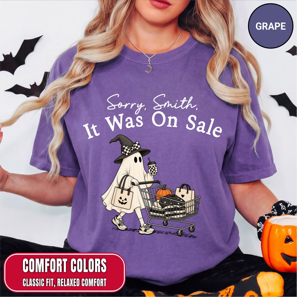 Personalized Funny Shopping Ghost Halloween T-Shirt