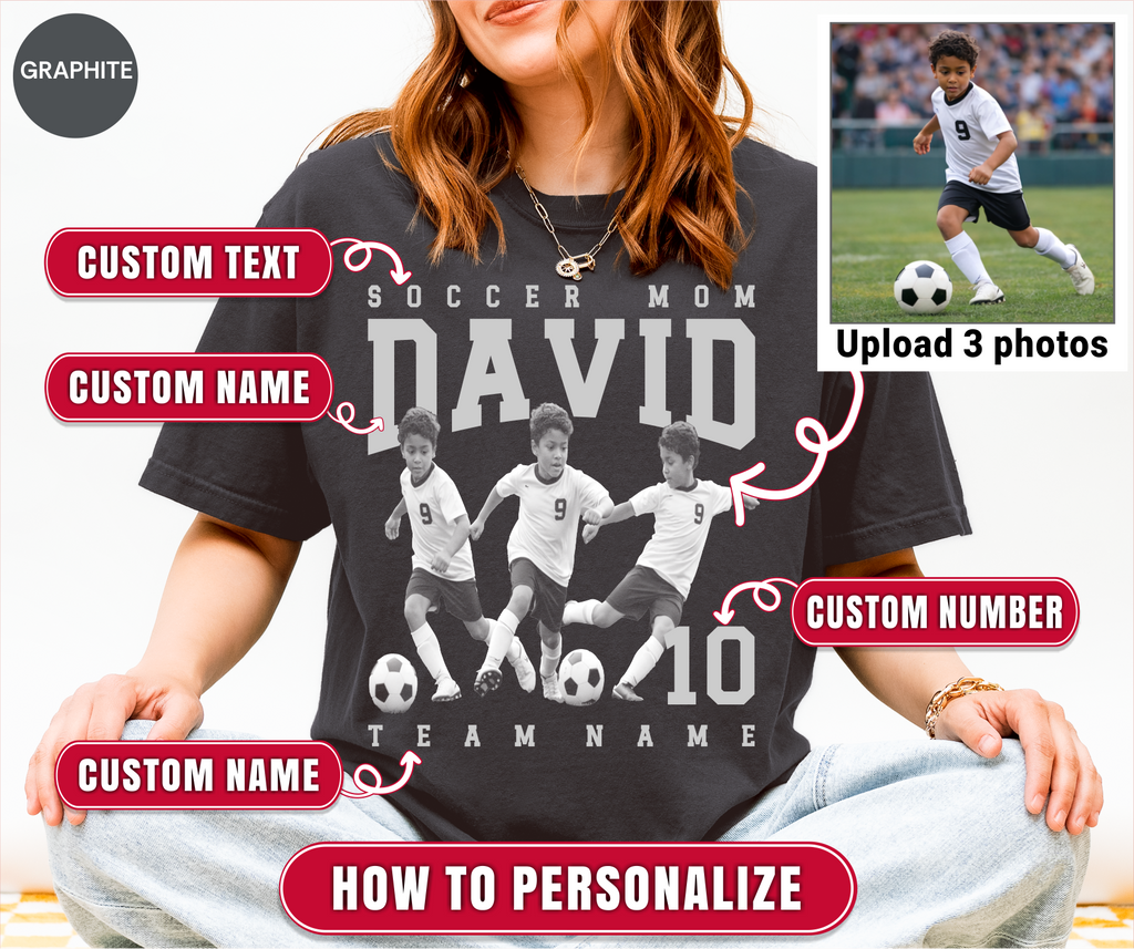 Soccer Mom Custom Photo Shirt