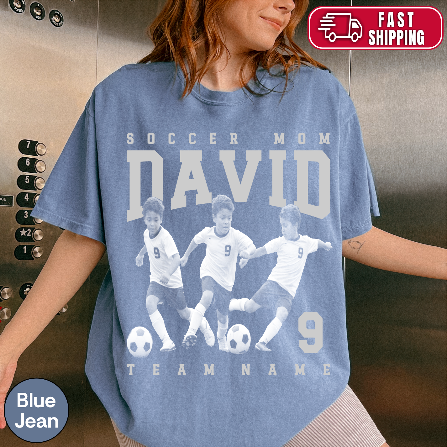 Soccer Mom Custom Photo Shirt
