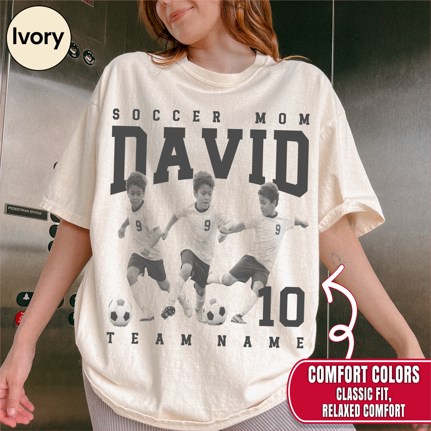 Soccer Mom Custom Photo Shirt