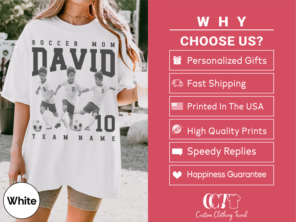 Soccer Mom Custom Photo Shirt