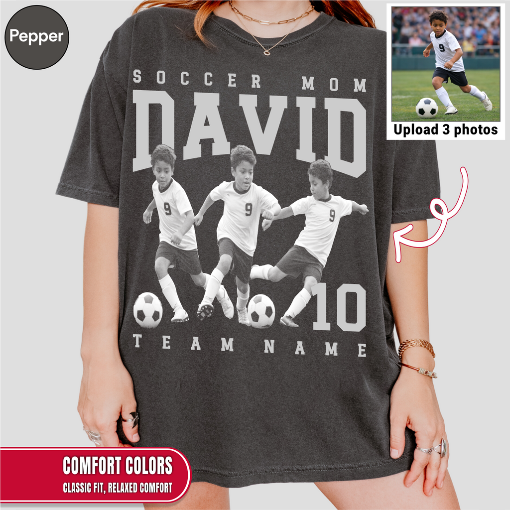 Soccer Mom Custom Photo Shirt