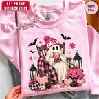 Personalized Cute Ghost Coffee Name Sweatshirt