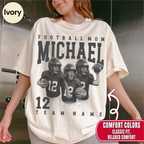 Football Mom Custom Photo Shirt