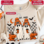 Personalized Hubby Wifey Halloween Couple Sweatshirt