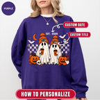 Personalized Hubby Wifey Halloween Couple Sweatshirt