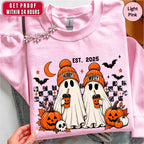 Personalized Hubby Wifey Halloween Couple Sweatshirt