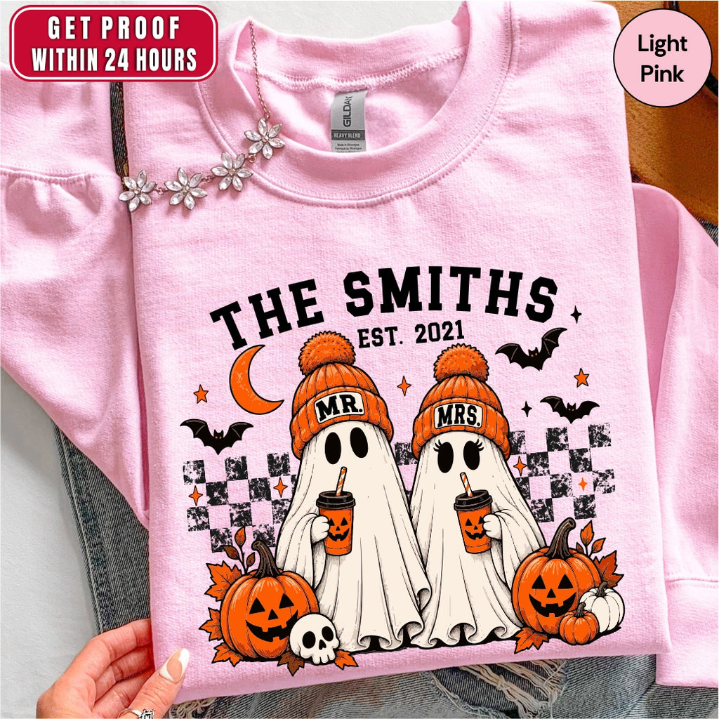 Personalized Halloween Couple Sweatshirt
