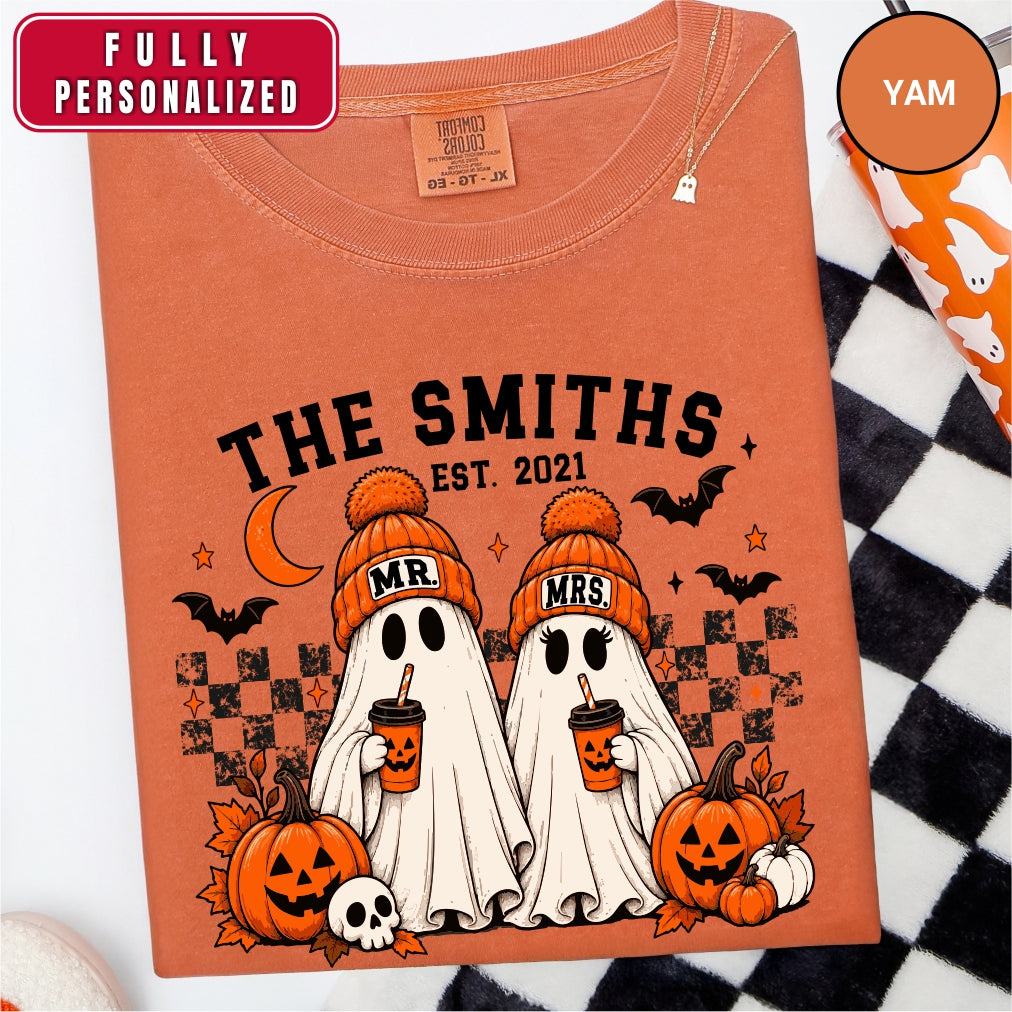 Personalized Mr and Mrs Halloween Shirt