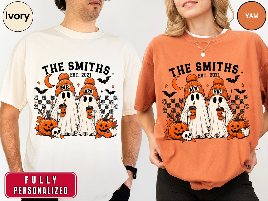 Personalized Mr and Mrs Halloween Shirt