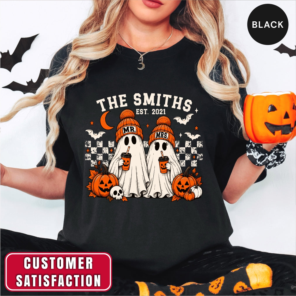 Personalized Mr and Mrs Halloween Shirt