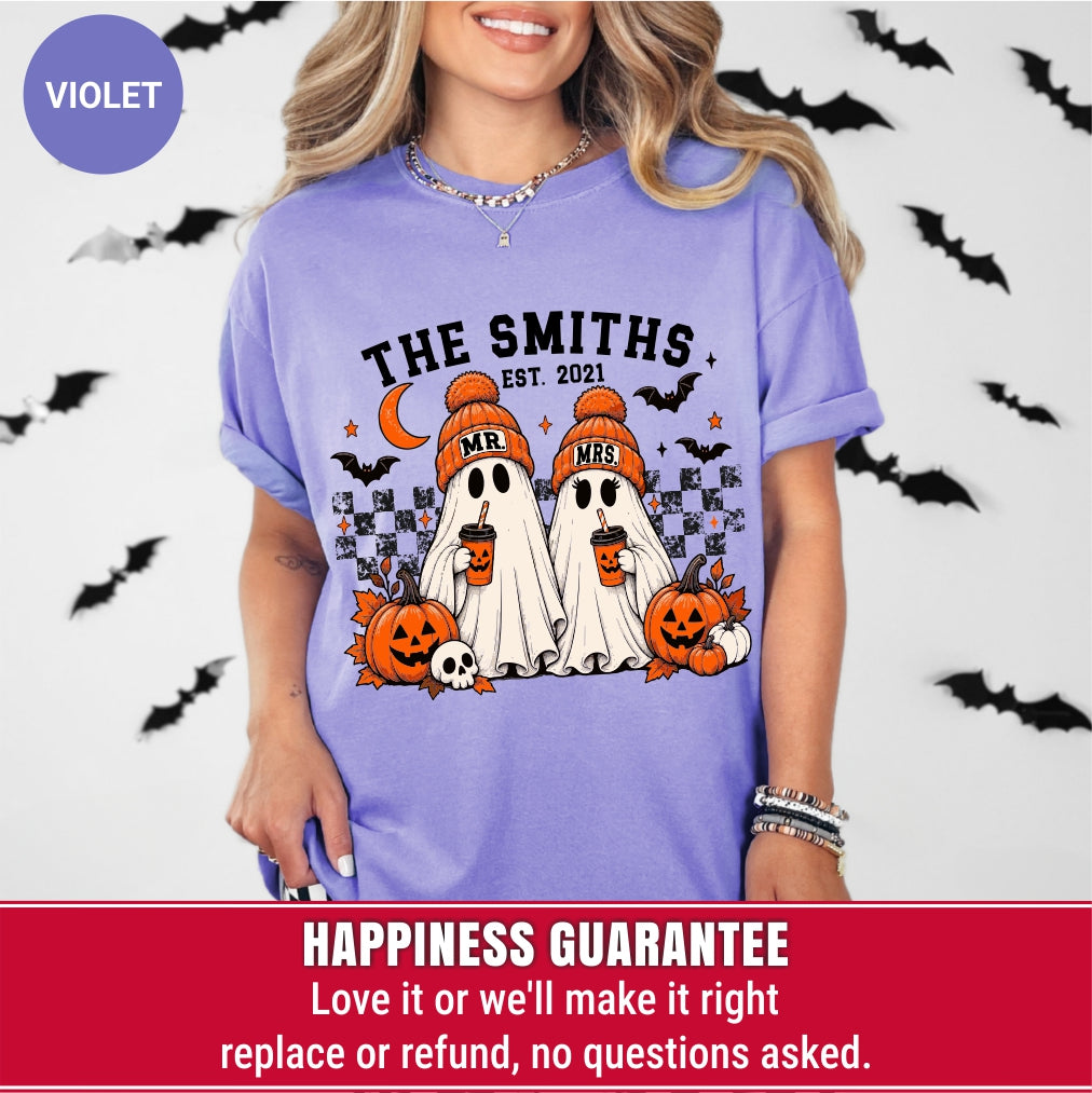 Personalized Mr and Mrs Halloween Shirt