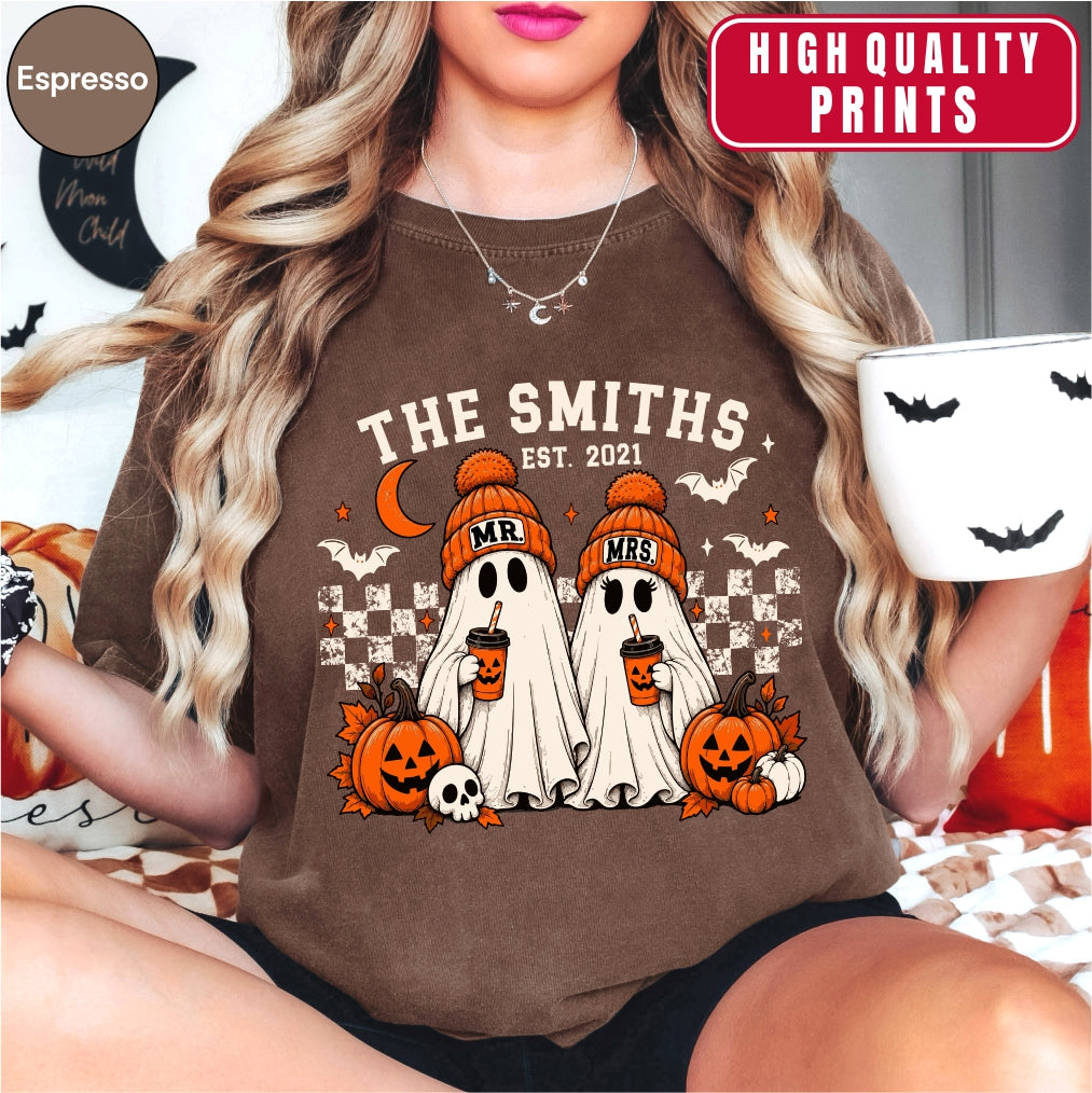 Personalized Mr and Mrs Halloween Shirt