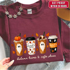 Personalized Fall Coffee Sweatshirt