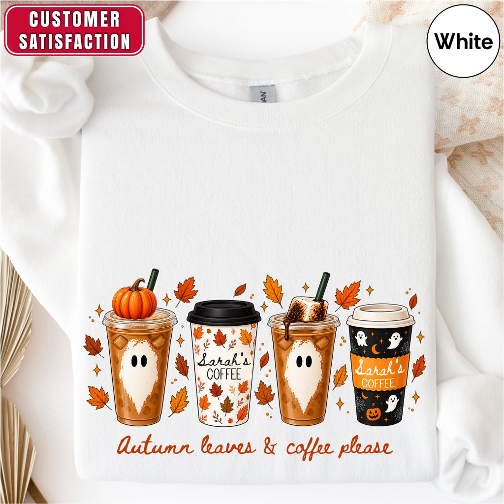 Personalized Fall Coffee Sweatshirt